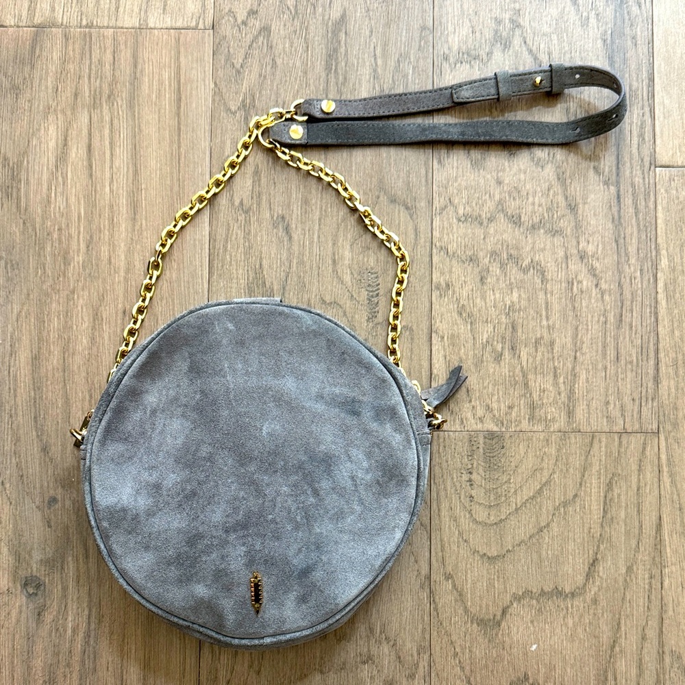 Thacker Gia Suede Circle Crossbody Purse